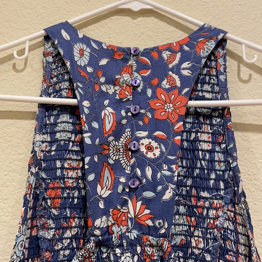 Bohemian style maxi dress with button up racerback